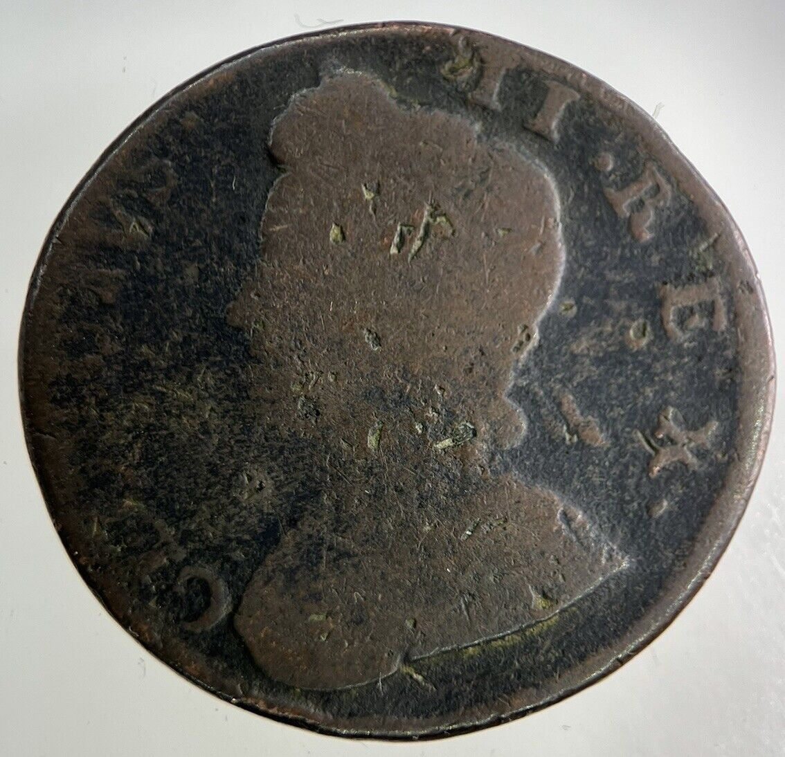 1754 George II 2nd Half-Penny Coin | Collectable Grade