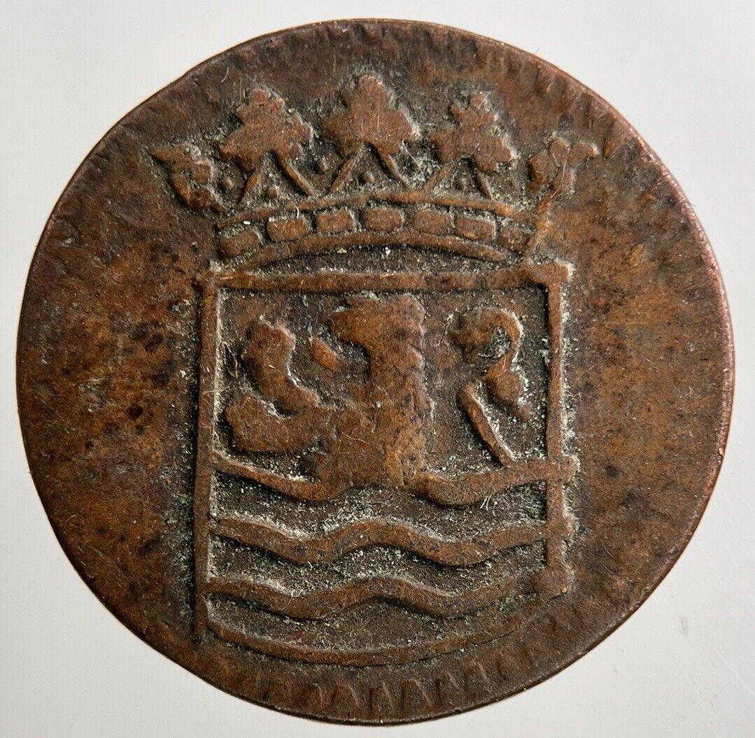 1753 Netherlands East Indies 1 Duit Coin | Fine Collectable Grade