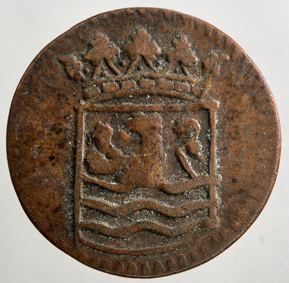 1753 Netherlands East Indies 1 Duit Coin | Fine Collectable Grade