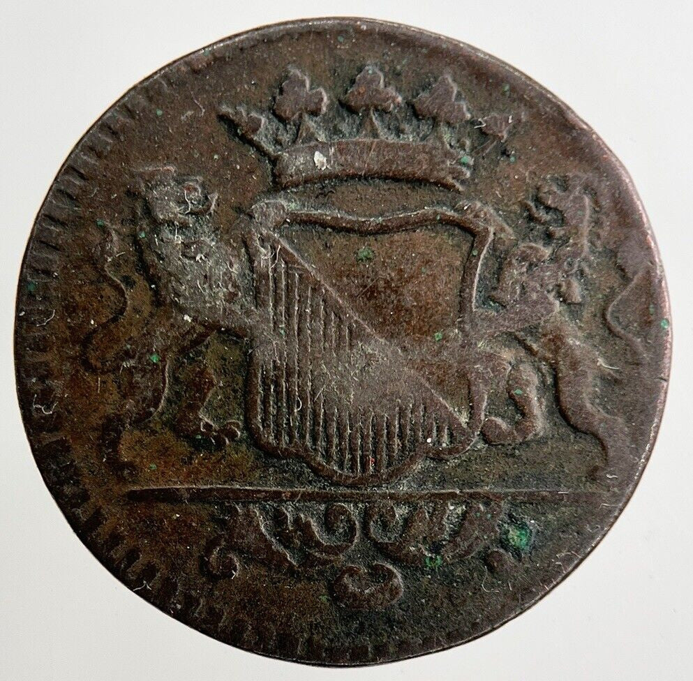 1752 Netherlands East Indies 1 Duit Stad-Utrecht Coin | Fine Collectable Grade