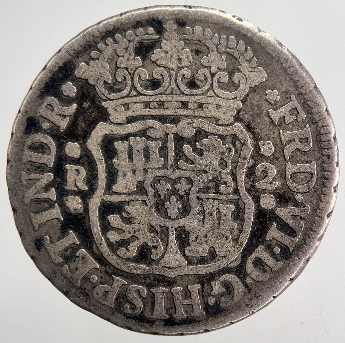 1758 Spain Mexico 2 Reales Real Silver Coin | Collectable Grade | a6143