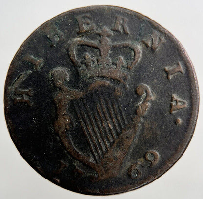 1769 George III Hibernia Half-Penny | Irish Coin | Collectable Grade | a1147