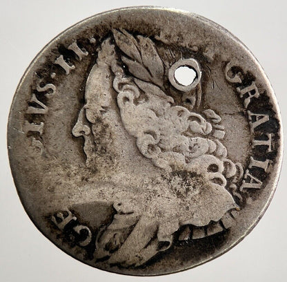 1757 George II 2nd Sixpence Silver Coin | Collectable Grade | a2607