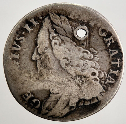 1757 George II 2nd Sixpence Silver Coin | Collectable Grade | a2607