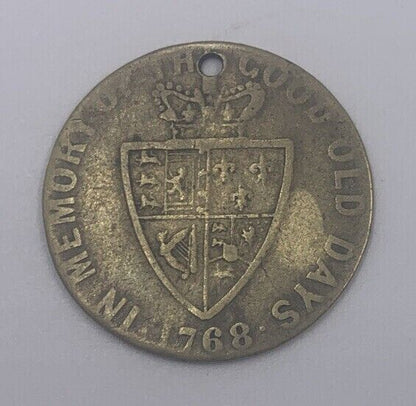 1768 George III Good Old Days Gaming Token Coin | Collectable Grade | a43