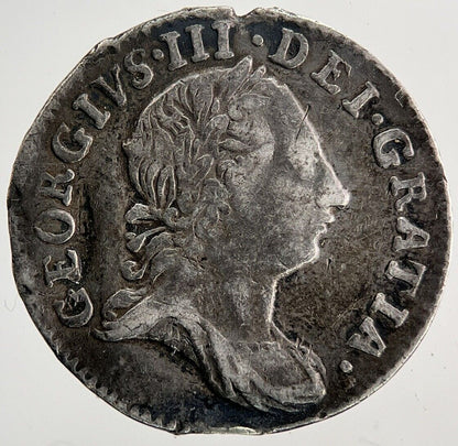 1762 George III 3rd Maundy Three-Pence Silver Coin | Fine Collectable Grade