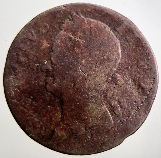 1760 Irish Hibernia Half-Penny Coin George II | Collectable Grade | a3703