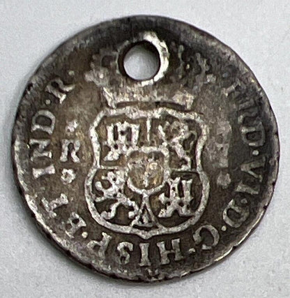 1757 1 One Reales Spain Silver Coin | Collectable Grade | a1174
