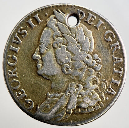 1758 George 2nd II Shilling Silver Coin | Collectable Grade | a2909