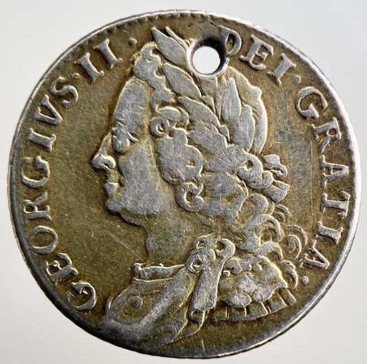 1758 George 2nd II Shilling Silver Coin | Collectable Grade | a2909