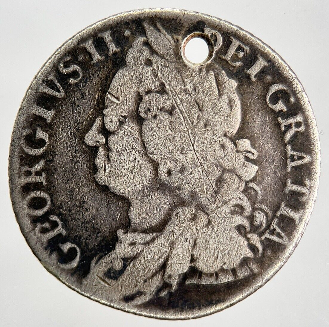 1758 George 2nd II Shilling Silver Coin | Collectable Grade | a1996