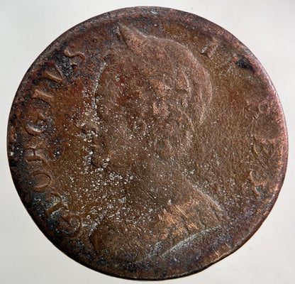 1757 George II 2nd Half-Penny Coin | Collectable Grade