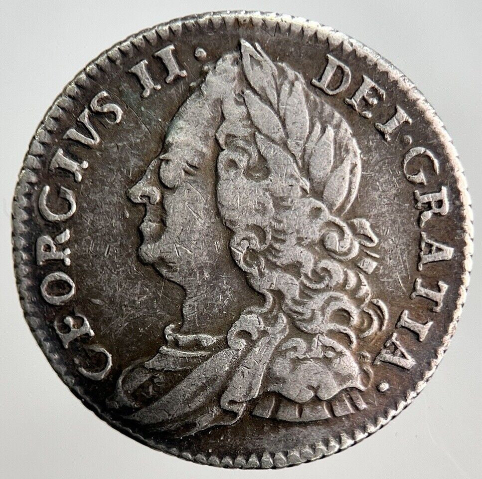1757 George II Sixpence Silver Coin | Collectable Grade | a3220