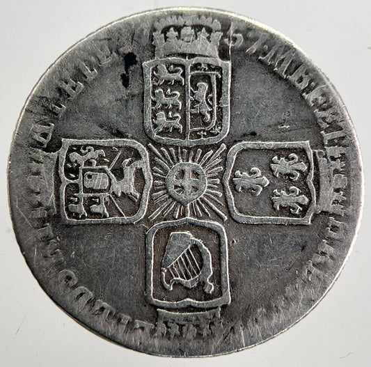 1757 George II 2nd Sixpence Silver Coin | Collectable Grade | a8796