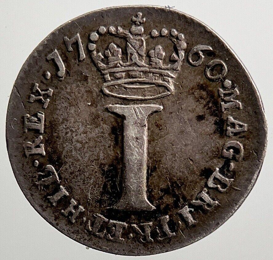 1760 George II Maundy Penny Silver Coin | Fine Collectable Grade | a2056