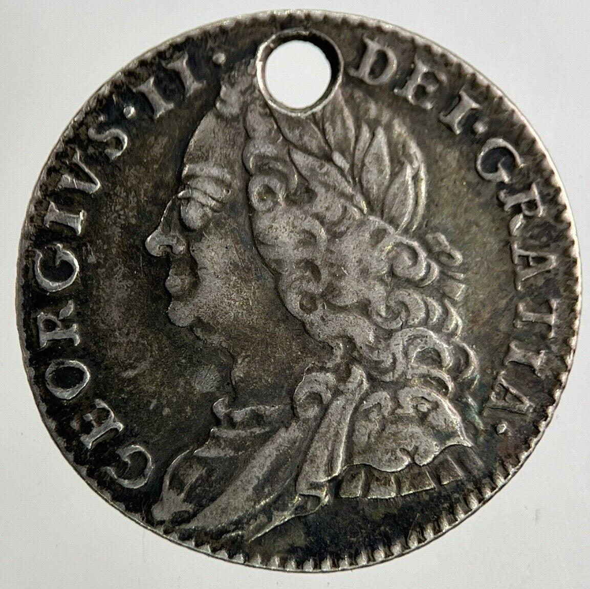 1758 George II 2nd Sixpence Silver Coin | Very High Grade