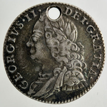 1758 George II 2nd Sixpence Silver Coin | Very High Grade