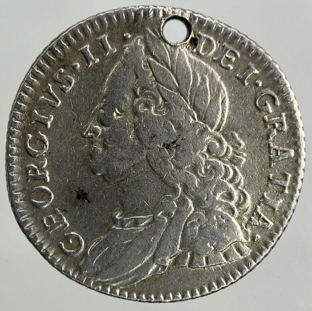1757 George II 2nd Sixpence Silver Coin | Very High Grade