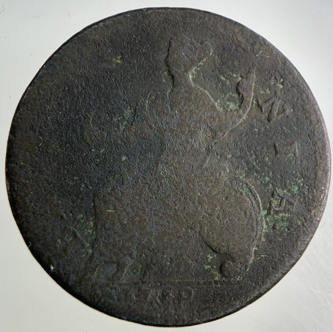 1758 George II 2nd Half-Penny Coin | Collectable Grade