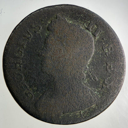 1758 George II 2nd Half-Penny Coin | Collectable Grade