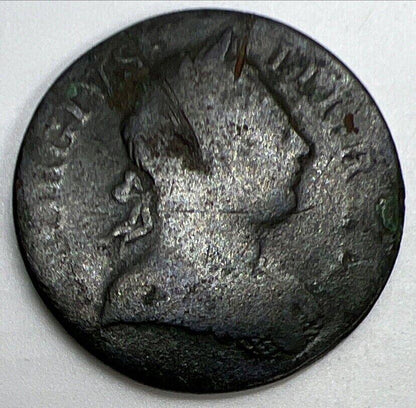 1771 George III Half-Penny | British Copper Coin | Collectable Grade | a1122