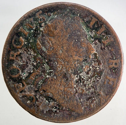 1769 Irish Hibernia Half-Penny Coin | Collectable Grade