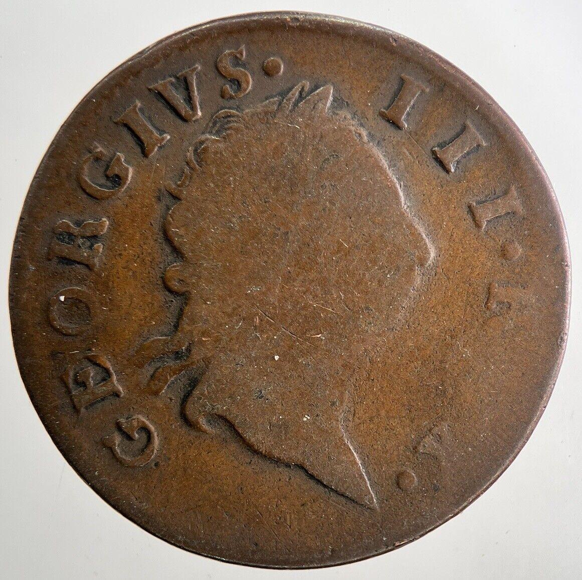 1769 George IV Irish Hibernia Half-Penny Coin | Fine Collectable Grade | a9488