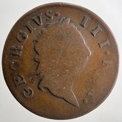 1769 George IV Irish Hibernia Half-Penny Coin | Fine Collectable Grade | a9488