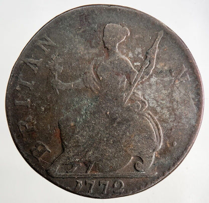 1772 George III 3rd Half-Penny Coin | Collectable Grade