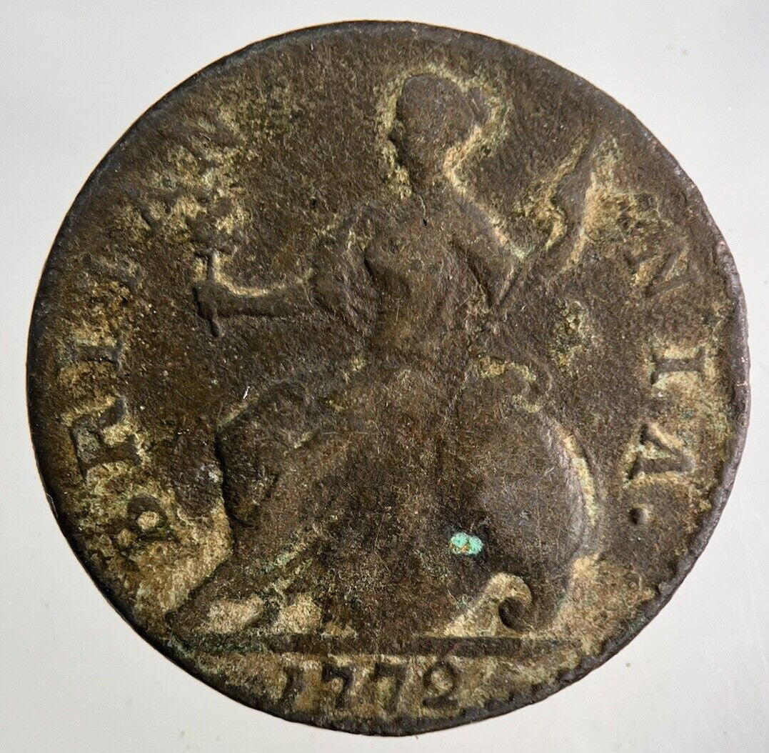1772 George III 3rd Half-Penny Coin | Collectable Grade