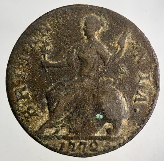 1772 George III 3rd Half-Penny Coin | Collectable Grade