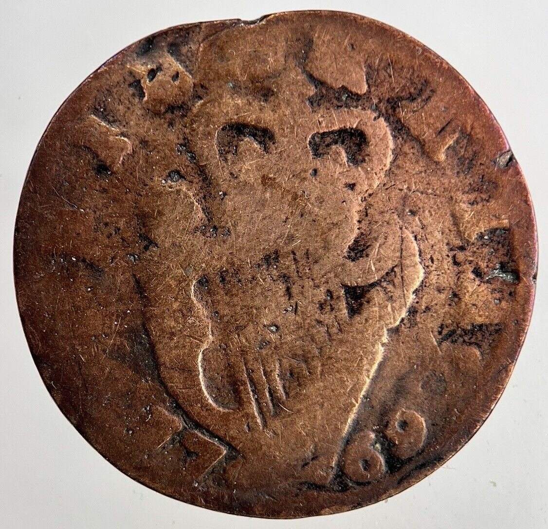 1769 Irish Half-Penny Coin | Collectable Grade