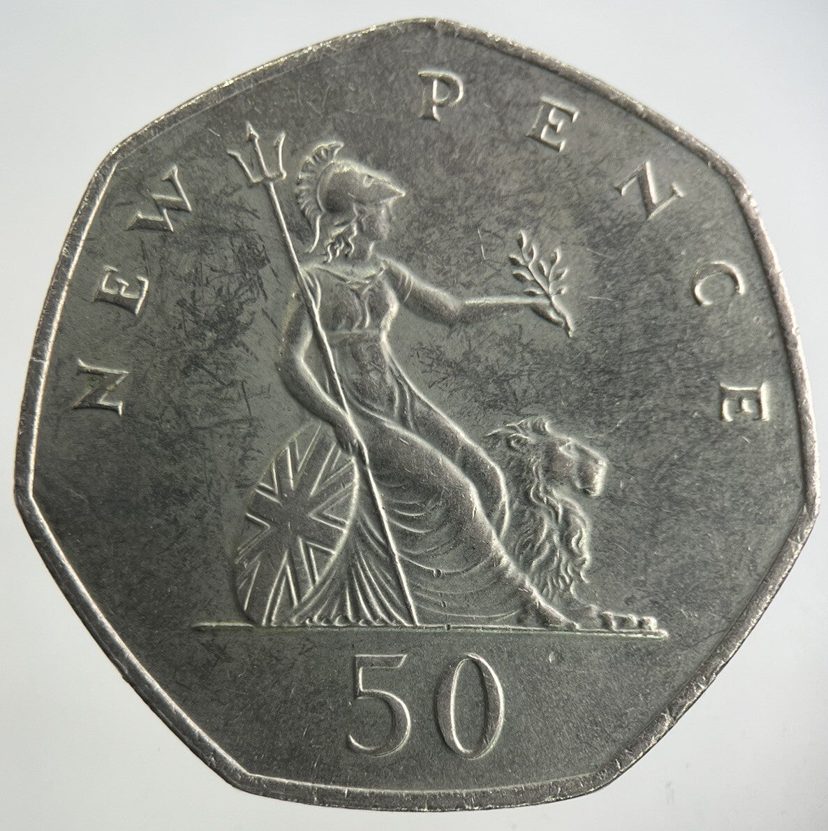 1977 Elizabeth II 2nd 50p Fifty-Pence Coin | Very High Grade