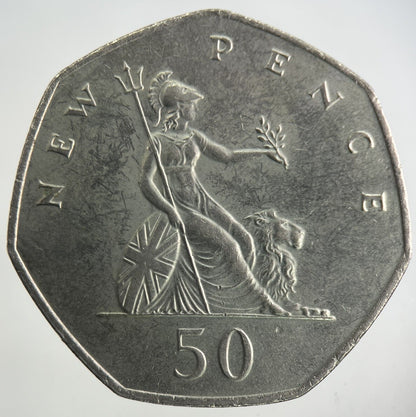 1977 Elizabeth II 2nd 50p Fifty-Pence Coin | Very High Grade