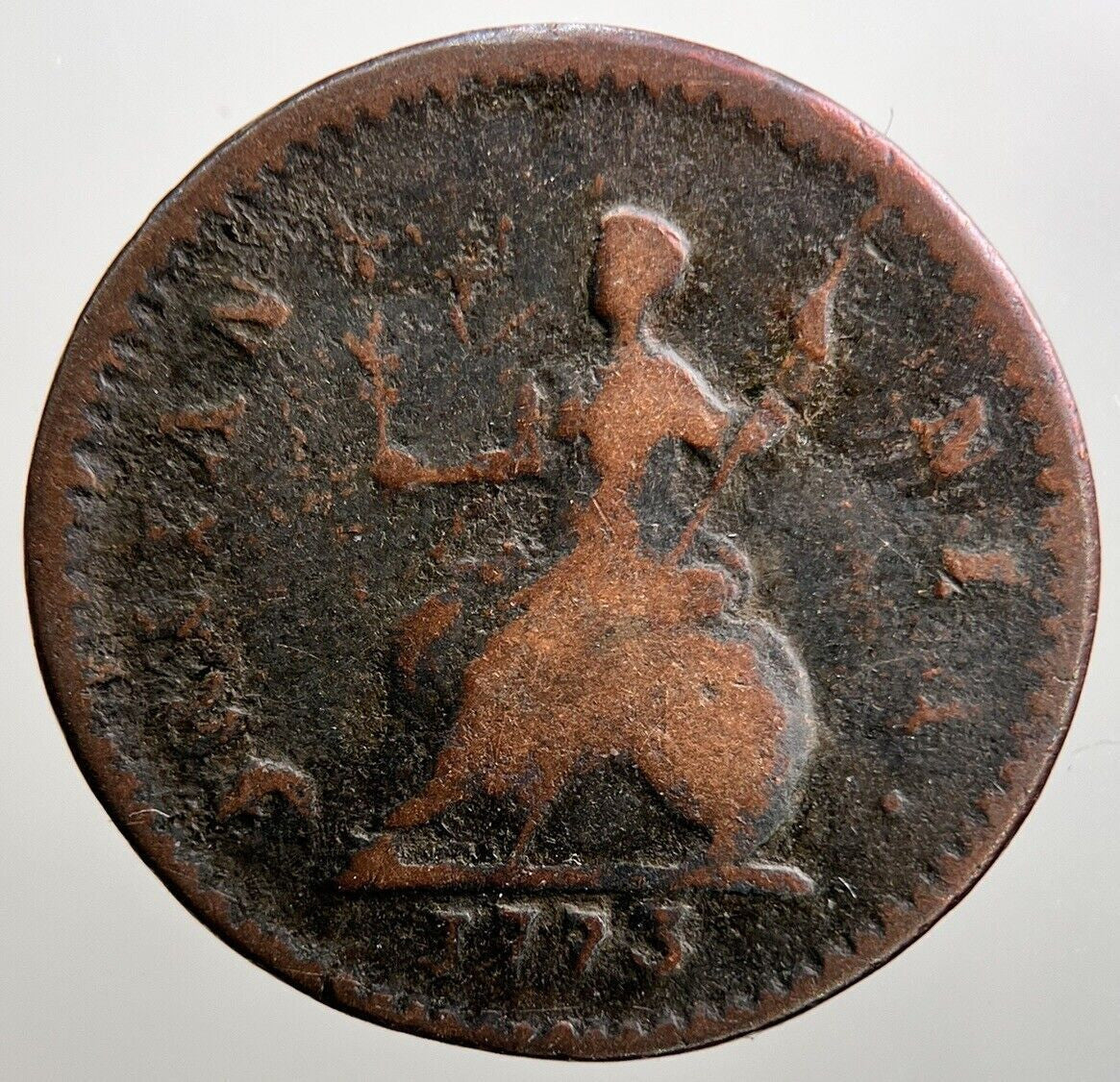 1773 George III 3rd Farthing Coin | Collectable Grade | a614