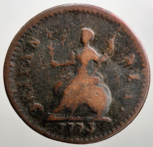1773 George III 3rd Farthing Coin | Collectable Grade | a614