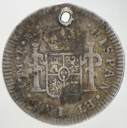 1774 1/2 Half Real Spain Silver Coin | Collectable Grade | a1027