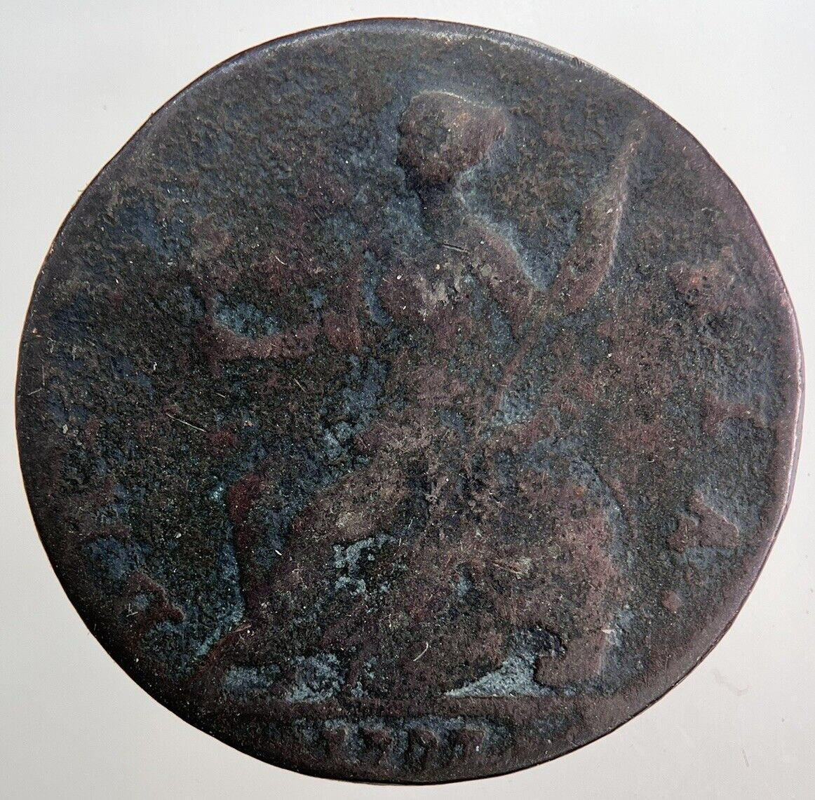 1773 George 3rd III Half-Penny Coin | Collectable Grade | a5777