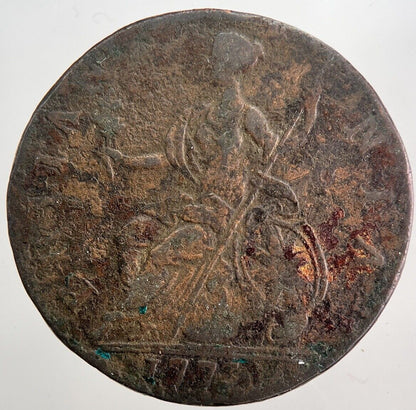 1773 George 3rd III Half-Penny Coin | Fine Collectable Grade | a5778