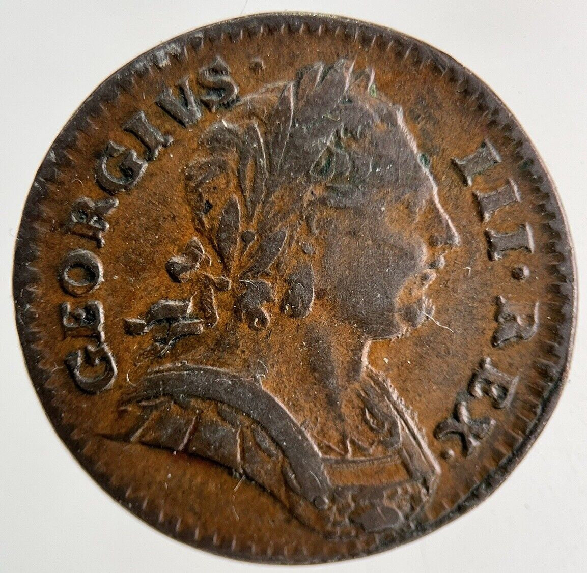 1773 George III 3rd Farthing Coin | Very High Grade