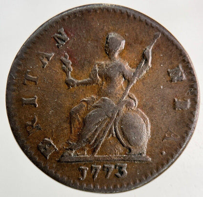 1773 George III 3rd Farthing Coin | Very High Grade