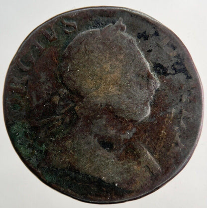 1773 George 3rd III Half-Penny British Coin | Collectable Grade | a9746