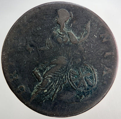 1773 George 3rd III Half-Penny British Coin | Fine Collectable Grade