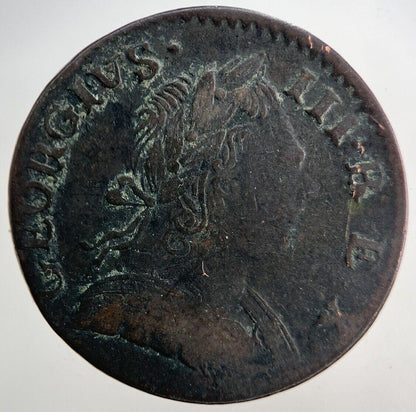 1773 George 3rd III Half-Penny British Coin | Fine Collectable Grade
