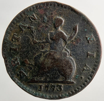 1773 George 3rd III Farthing Coin | Fine Collectable Grade | a9241