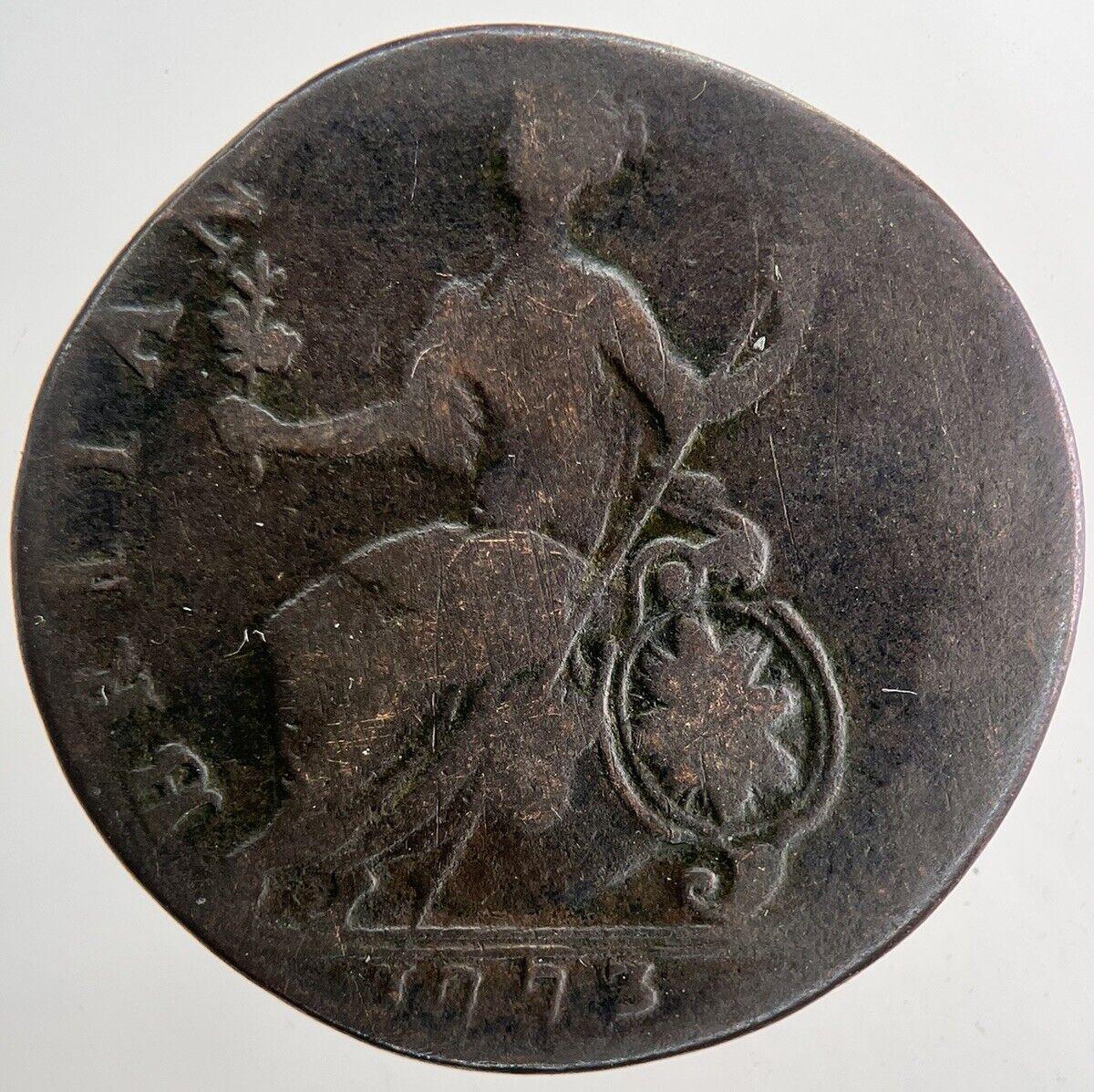 1773 George III 3rd Half-Penny Coin | Fine Collectable Grade | a9434