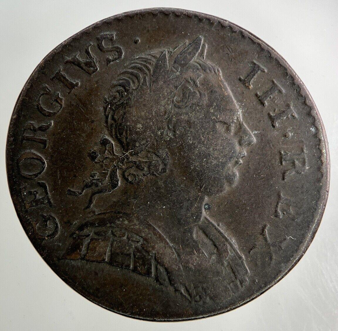 1773 George III 3rd Half-Penny Coin | Very High Grade