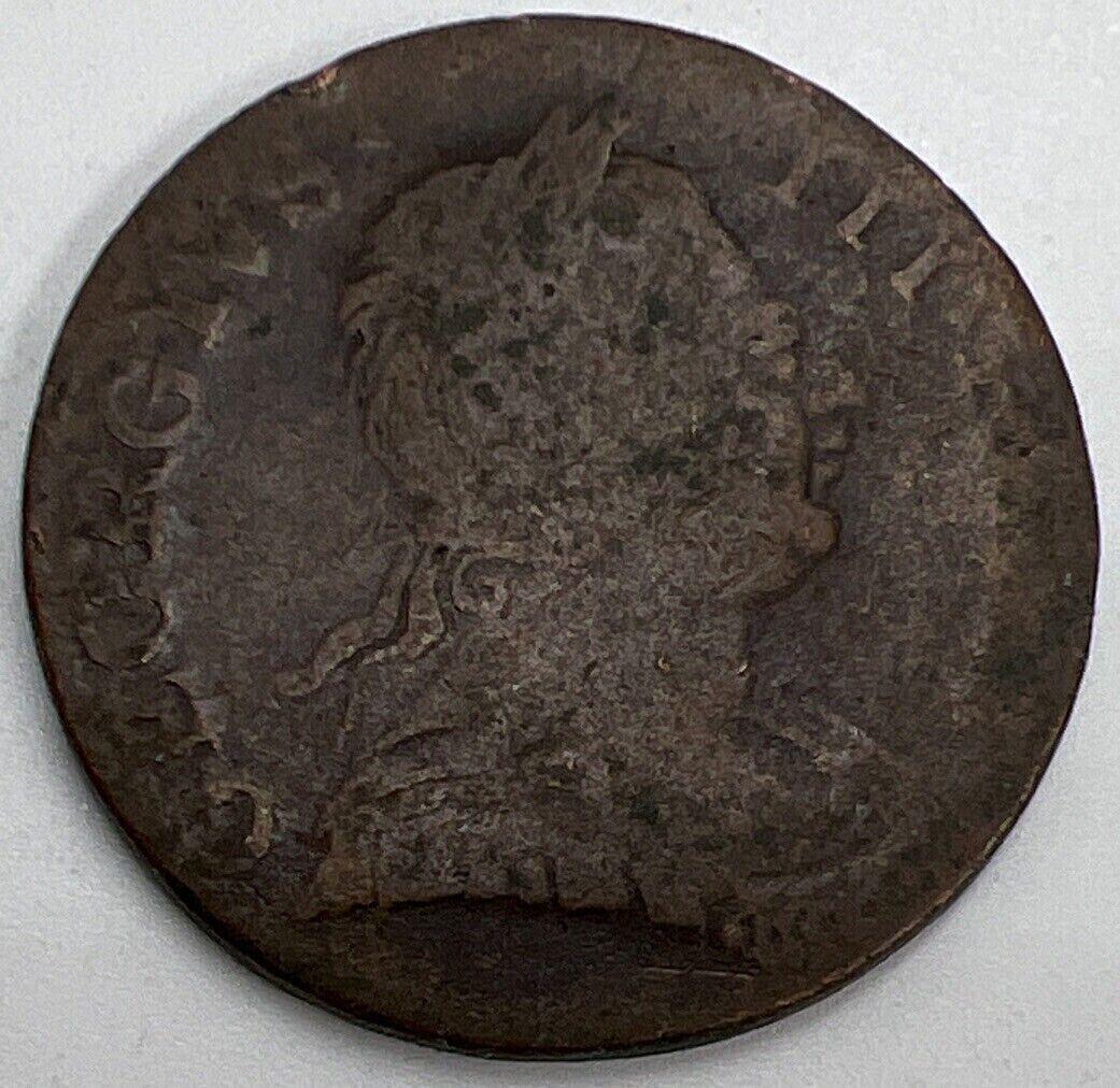1774 Half Penny | British Copper Coin | George III | Collectable Grade | a585