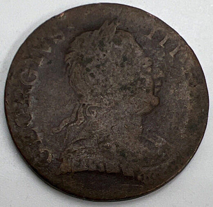 1774 Half Penny | British Copper Coin | George III | Collectable Grade | a585