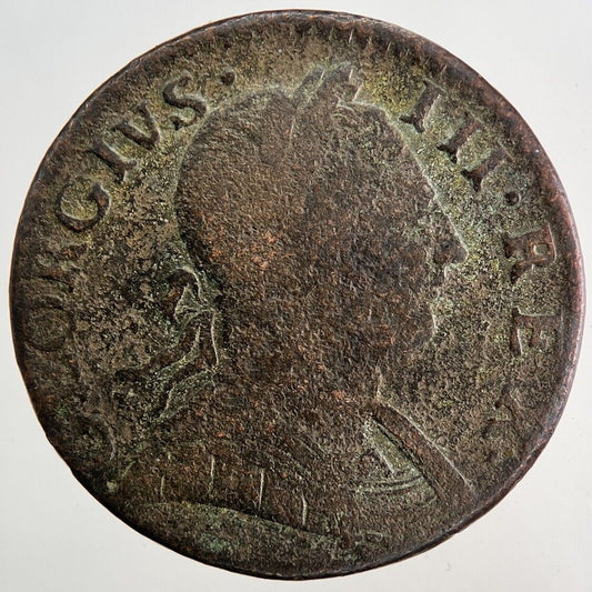 1775 George 3rd III Half-Penny Coin | Collectable Grade
